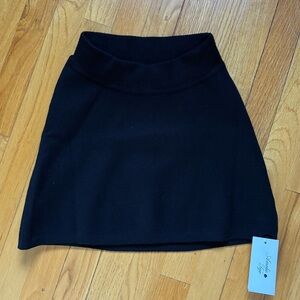 Amelie Teje Black Sportiva Knit Mini Skirt